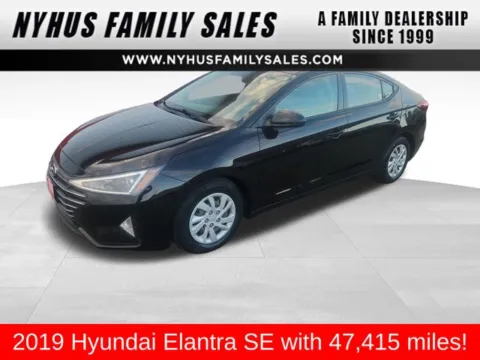 Black 2019 Hyundai Elantra SE for sale in Perham, MN