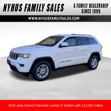White 2018 Jeep Grand Cherokee Laredo E for sale in Perham, MN