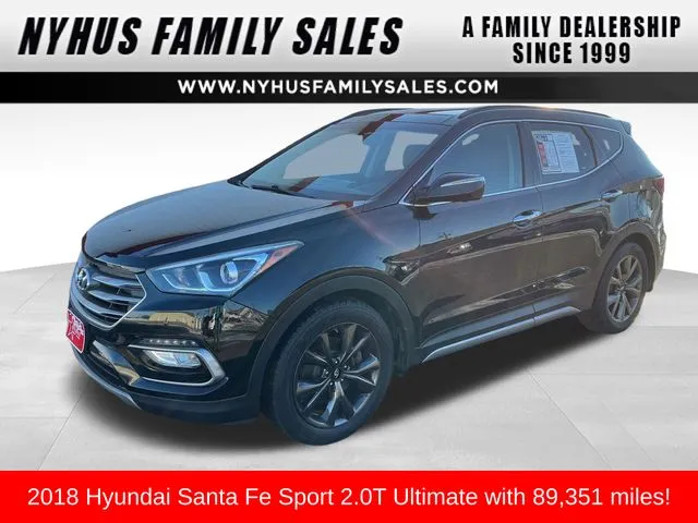 Black 2018 Hyundai Santa Fe Sport 2.0T Ultimate for sale in Perham, MN