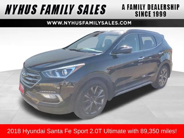 Black 2018 Hyundai Santa Fe Sport 2.0T Ultimate for sale in Perham, MN