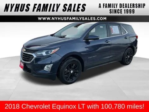 Blue 2018 Chevrolet Equinox LT for sale in Perham, MN