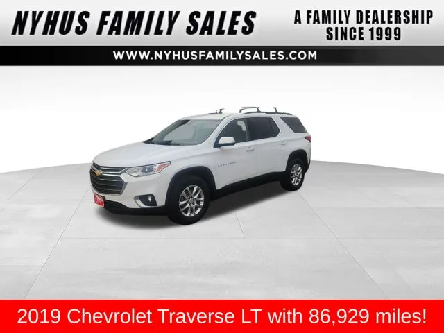White 2019 Chevrolet Traverse LT for sale in Perham, MN