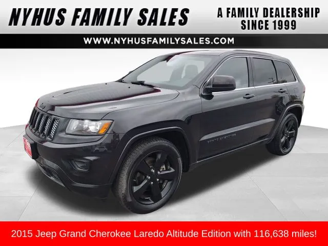 Black 2015 Jeep Grand Cherokee Altitude for sale in Perham, MN