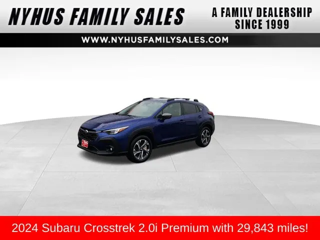 Blue 2024 Subaru Crosstrek Premium for sale in Perham, MN