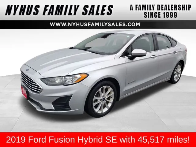 Silver 2019 Ford Fusion Hybrid SE for sale in Perham, MN