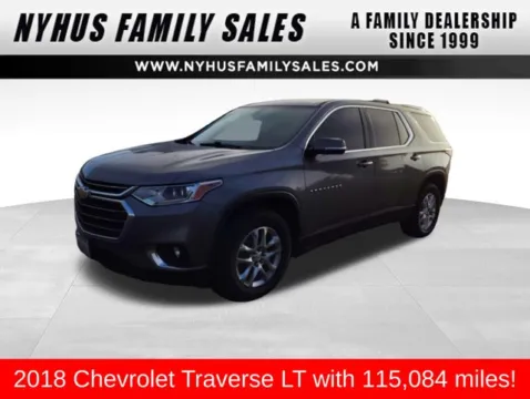 Gray 2018 Chevrolet Traverse LT for sale in Perham, MN