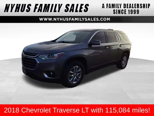 Gray 2018 Chevrolet Traverse LT for sale in Perham, MN