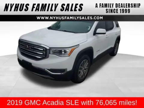 White 2019 GMC Acadia SLE-2 for sale in Perham, MN