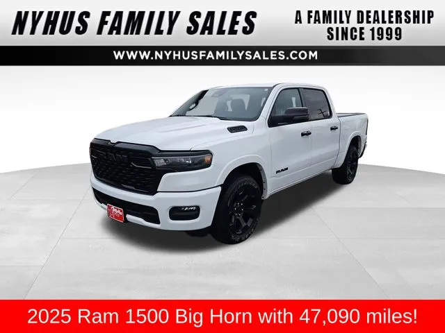 White 2025 Ram 1500 Big Horn/Lone Star for sale in Perham, MN