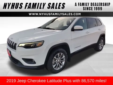 White 2019 Jeep Cherokee Latitude Plus for sale in Perham, MN