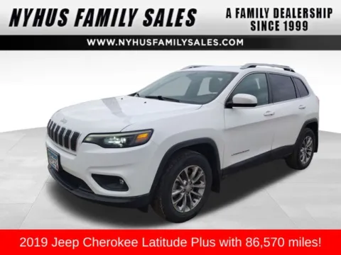 White 2019 Jeep Cherokee Latitude Plus for sale in Perham, MN