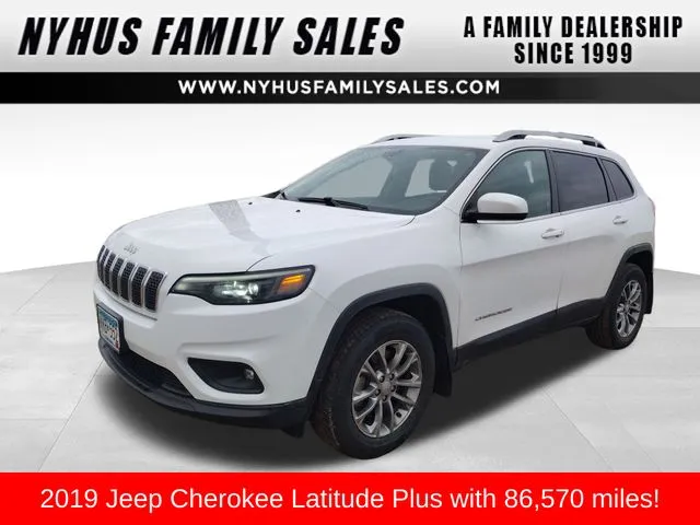 White 2019 Jeep Cherokee Latitude Plus for sale in Perham, MN