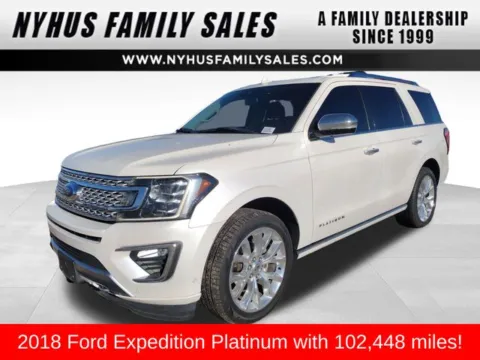 White 2018 Ford Expedition Platinum for sale in Perham, MN
