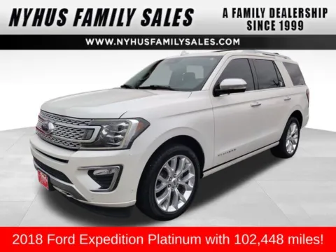 White 2018 Ford Expedition Platinum for sale in Perham, MN