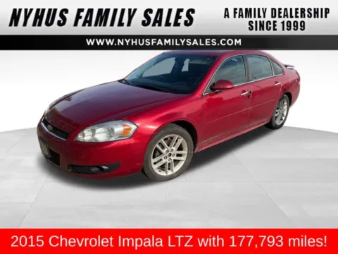 Red 2015 Chevrolet Impala Limited LTZ for sale in Perham, MN