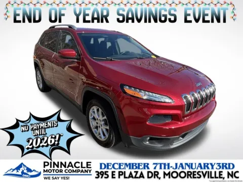 Red 2016 Jeep Cherokee Latitude for sale in Mooresville, NC