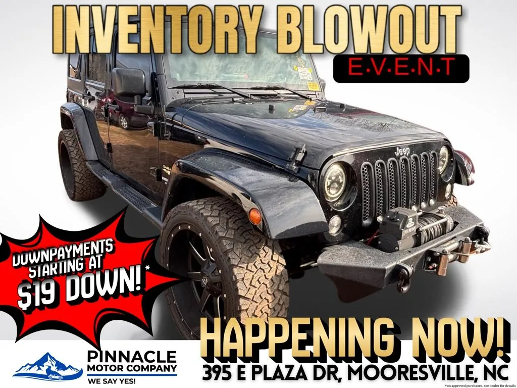 Black 2014 Jeep Wrangler Unlimited Sahara for sale in Mooresville, NC