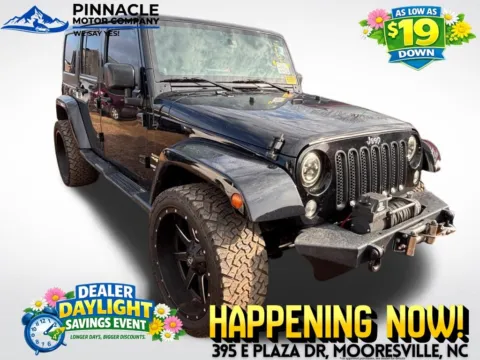 Black 2014 Jeep Wrangler Unlimited Sahara for sale in Mooresville, NC