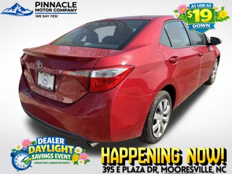 Another view of 2015 Toyota Corolla S for sale in Mooresville, NC at Pinnacle Motor Company LKN