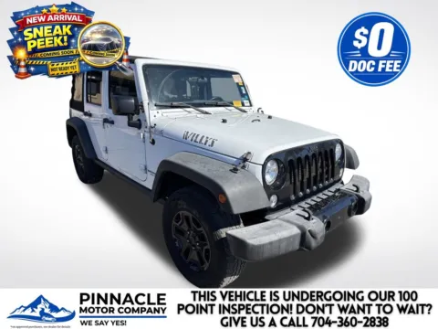 White 2016 Jeep Wrangler Unlimited Willys for sale in Mooresville, NC