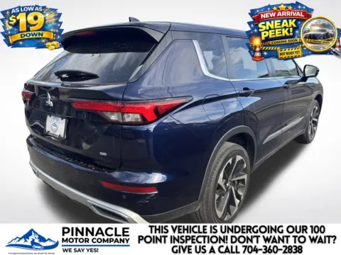 Photos of 2022 Mitsubishi Outlander SE for sale in Mooresville, NC at Pinnacle Motor Company LKN