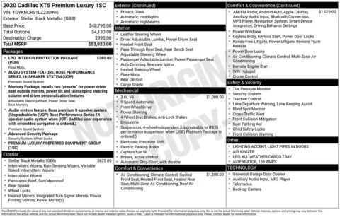 Photos of 2020 Cadillac XT5 Premium Luxury for sale in Mooresville, NC at Pinnacle Motor Company LKN