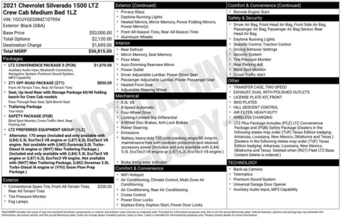 Photos of 2021 Chevrolet Silverado 1500 LTZ for sale in Mooresville, NC at Pinnacle Motor Company LKN