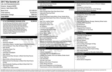 Photos of 2017 Kia Sorento LX for sale in Mooresville, NC at Pinnacle Motor Company LKN