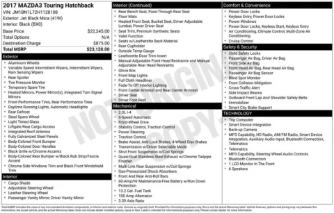 Photos of 2017 Mazda Mazda3 Touring for sale in Mooresville, NC at Pinnacle Motor Company LKN