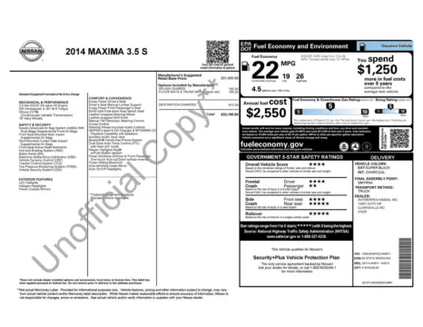 Photos of 2014 Nissan Maxima 3.5 S for sale in Mooresville, NC at Pinnacle Motor Company LKN
