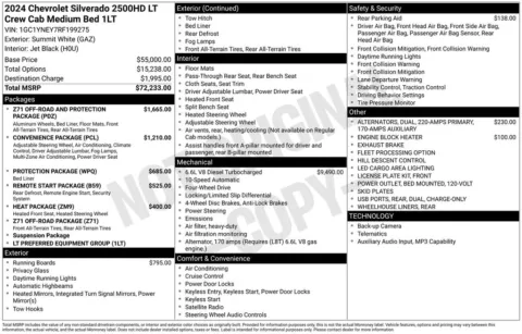 Photos of 2024 Chevrolet Silverado 2500HD LT for sale in Mooresville, NC at Pinnacle Motor Company LKN