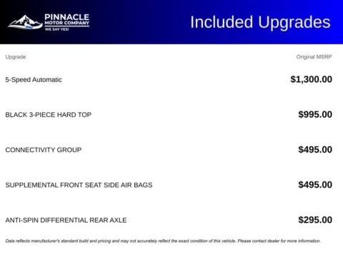 Another view of 2014 Jeep Wrangler Unlimited Sahara for sale in Mooresville, NC at Pinnacle Motor Company LKN
