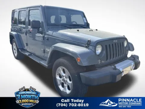 Gray 2014 Jeep Wrangler Unlimited Sahara for sale in Mooresville, NC
