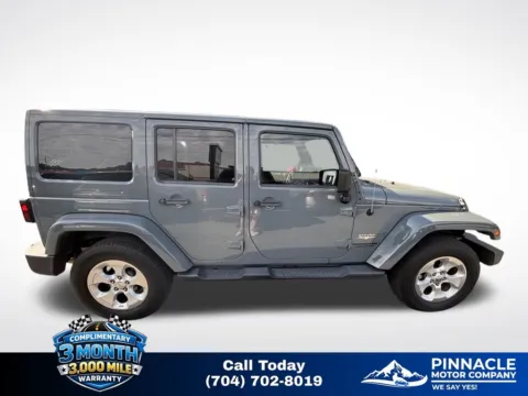 Another view of 2014 Jeep Wrangler Unlimited Sahara for sale in Mooresville, NC at Pinnacle Motor Company LKN