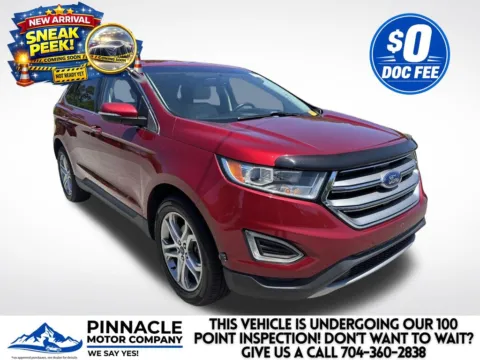 Red 2017 Ford Edge Titanium for sale in Mooresville, NC