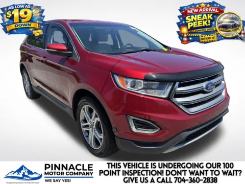 Red 2017 Ford Edge Titanium for sale in Mooresville, NC