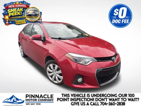 Red 2015 Toyota Corolla S for sale in Mooresville, NC