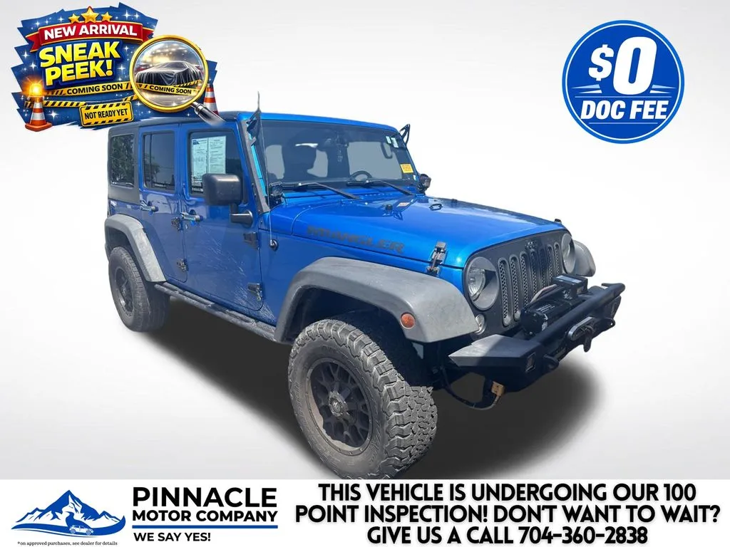 Blue 2016 Jeep Wrangler Unlimited Sport for sale in Mooresville, NC