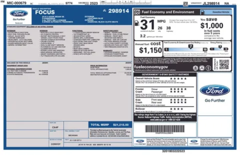 Photos of 2018 Ford Focus SE for sale in Mooresville, NC at Pinnacle Motor Company LKN