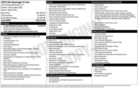 Photos of 2023 Kia Sportage X-Line for sale in Mooresville, NC at Pinnacle Motor Company LKN