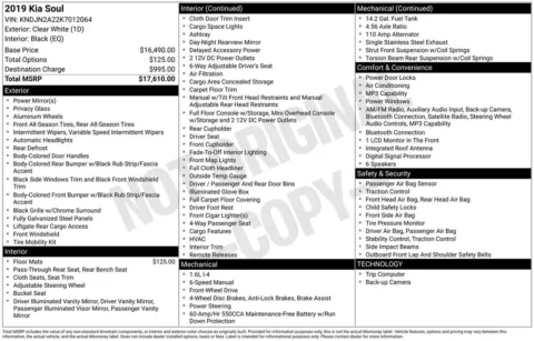 Photos of 2019 Kia Soul for sale in Mooresville, NC at Pinnacle Motor Company LKN