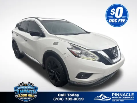 White 2017 Nissan Murano Platinum for sale in Mooresville, NC