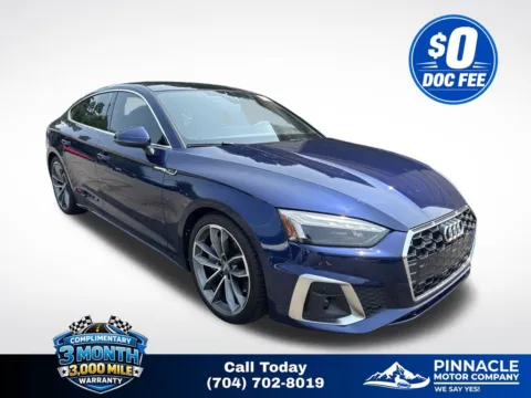Blue 2021 Audi A5 Sportback 45 S line Premium Plus for sale in Mooresville, NC