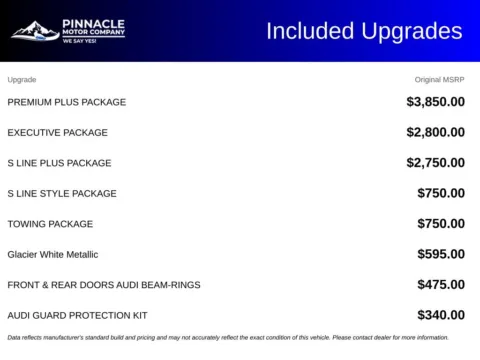 Another view of 2021 Audi Q8 55 Premium Plus for sale in Mooresville, NC at Pinnacle Motor Company LKN