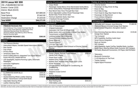 Photos of 2019 Lexus NX 300 Base for sale in Mooresville, NC at Pinnacle Motor Company LKN