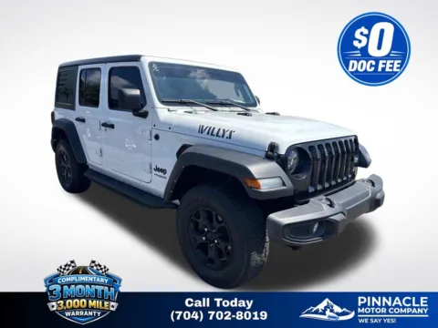 White 2021 Jeep Wrangler Unlimited Willys for sale in Mooresville, NC