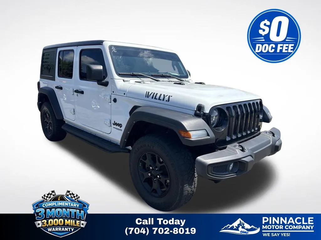 White 2021 Jeep Wrangler Unlimited Willys for sale in Mooresville, NC