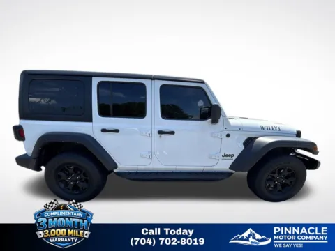 Another view of 2021 Jeep Wrangler Unlimited Willys for sale in Mooresville, NC at Pinnacle Motor Company LKN