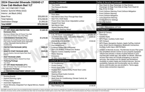 Photos of 2024 Chevrolet Silverado 2500 HD LT for sale in Mooresville, NC at Pinnacle Motor Company LKN