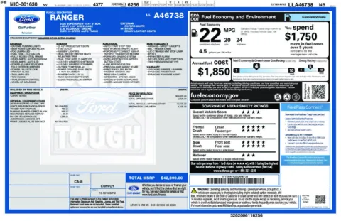 Photos of 2020 Ford Ranger Lariat for sale in Mooresville, NC at Pinnacle Motor Company LKN